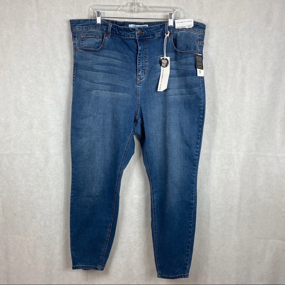 Celebrity Pink Blue High Rise Ankle Skinny